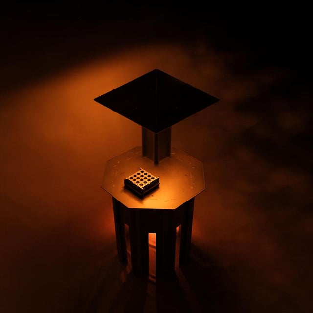 Siniya of Merzouga Aluminium Side Table by Bureau of Entropy For Sale - Image 6 of 7