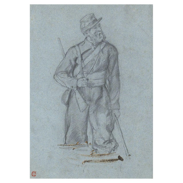Ernest Crofts RA, Royal Sapper & Miner's Soldier, Crimea, Late 19th Century Drawing For Sale