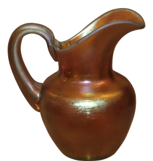 Art Deco Era 1930's Steuben Glassworks Gold Aurene Petite Picher