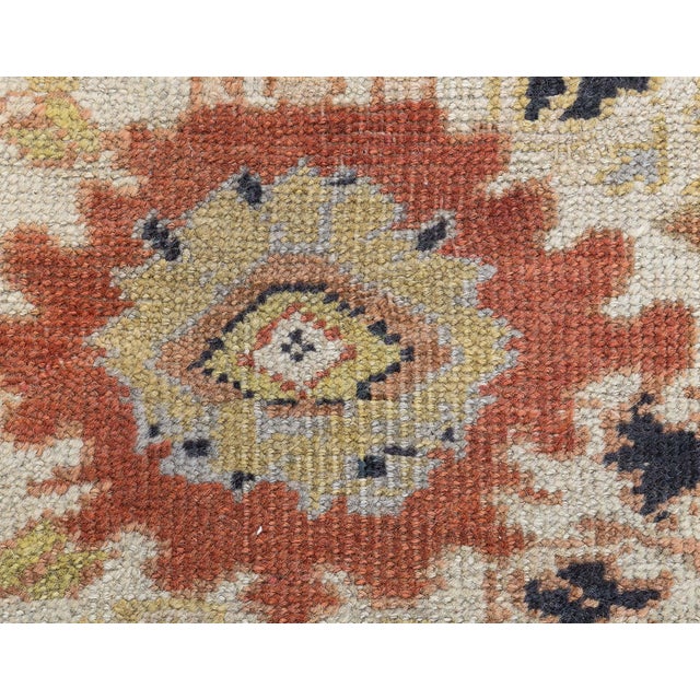 Beige Authentic 19th Century Sultanabad Handmade Wool Rug For Sale - Image 8 of 11