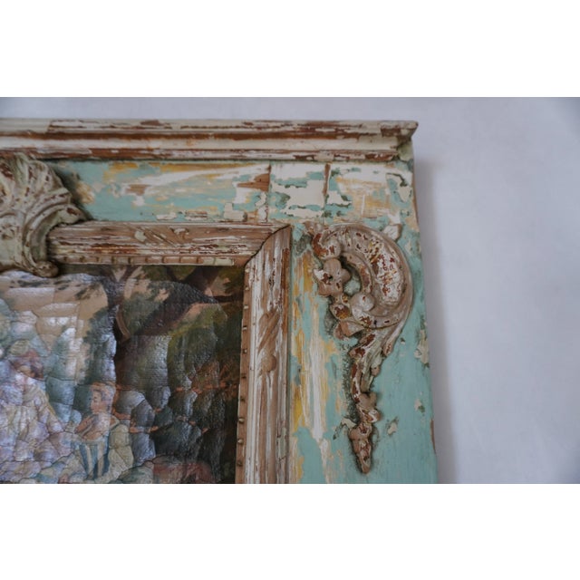 French Louis XVI Style Painted Console & Mirror From Mla For Sale - Image 9 of 14