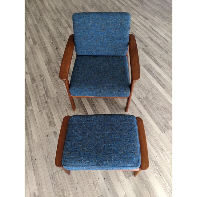 1960s Danish Modern Komfort Lounge Chair and Ottoman For Sale - Image 12 of 12