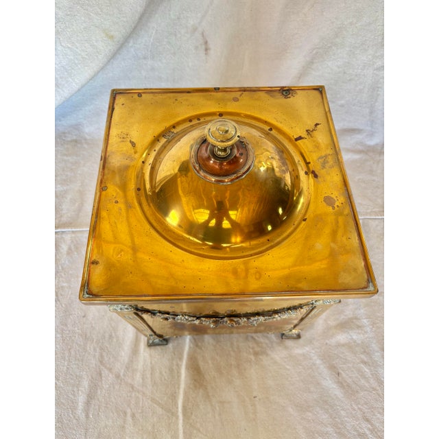 Early 20th Century English Brass Fireplace Box For Sale - Image 6 of 12