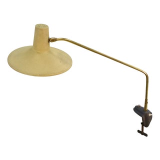 German Desk Clamp Lamp, 1960s For Sale