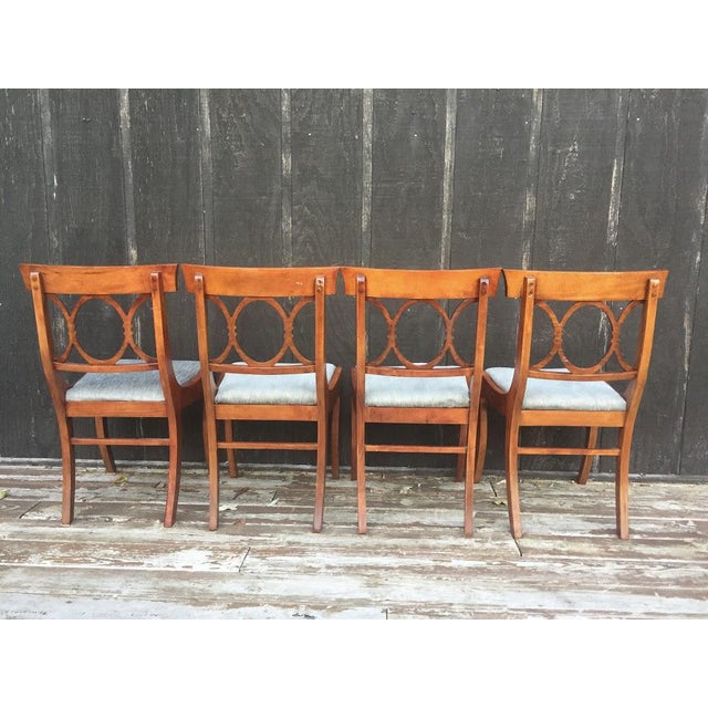 Mahogany Tell City Chair Co Chairs Set Of 4 Chairish