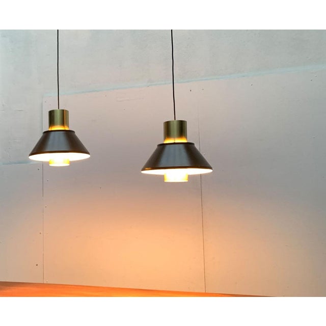 Mid-Century Danish Life Pendant Lamps by Jo Hammerborg for Fog & Mørup, 1960s, Set of 2 For Sale - Image 18 of 18