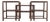 Nest of Three McGuire Rattan Cane Raffia and Oak Side Tables For Sale