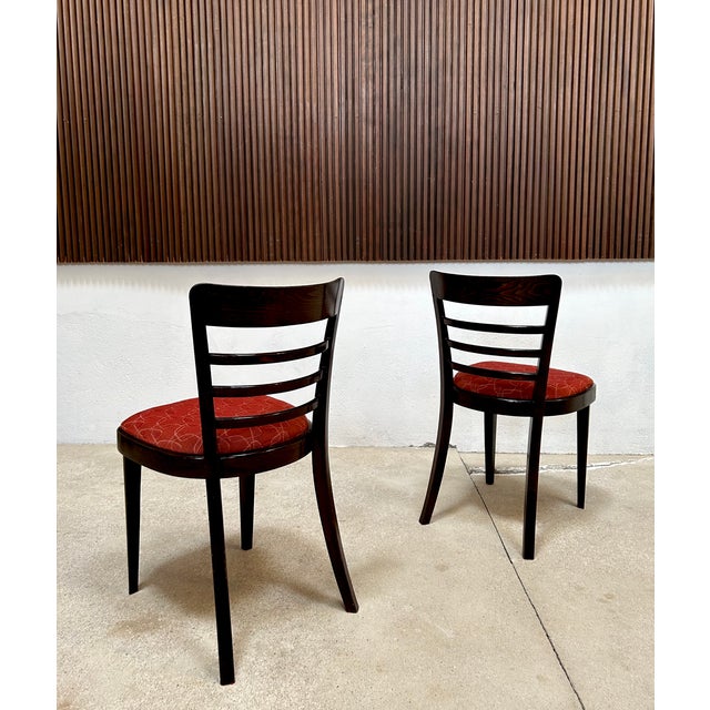 Brown Art Deco Dining Chairs from Ton, Former Czechoslovakia, 1930s, Set of 4 For Sale - Image 8 of 18