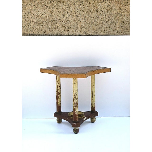 Rustic European Rustic Side or End Table, Circa Early-20th Century For Sale - Image 3 of 16