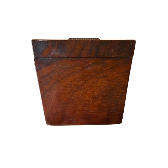 Antique Victorian Rosewood & Bird's-Eye Maple Sarcophagus Box For Sale In Chicago - Image 6 of 8