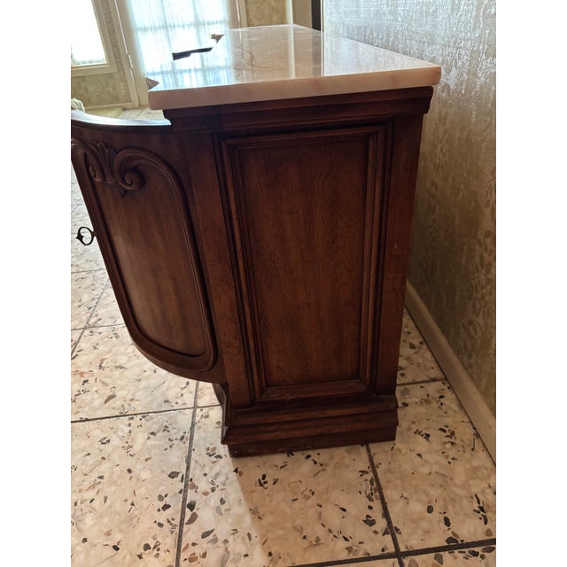 1970s Marble Top Entry Hall Credenza For Sale In Midland, TX - Image 6 of 6