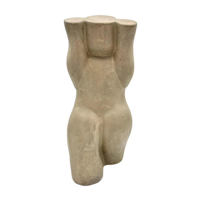 Vintage Ceramic Female Torso Bust For Sale - Image 4 of 6