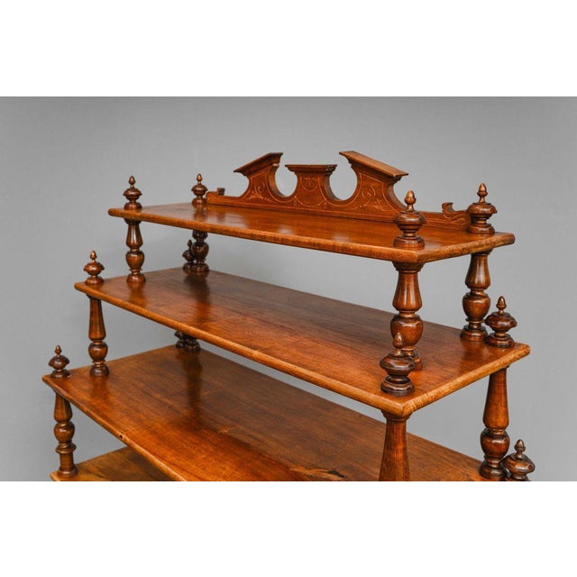 Gründerzeit Tiered Shelf in Walnut, Late 19th Century For Sale - Image 14 of 16