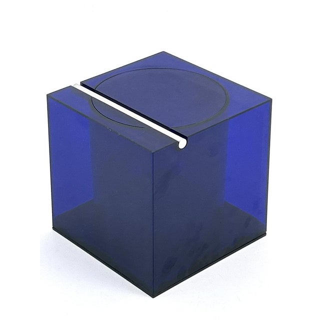 Blue Acrylic Ice Bucket by Studio O.P.I. for Cini & Nils, Italy, 1970s For Sale - Image 9 of 18
