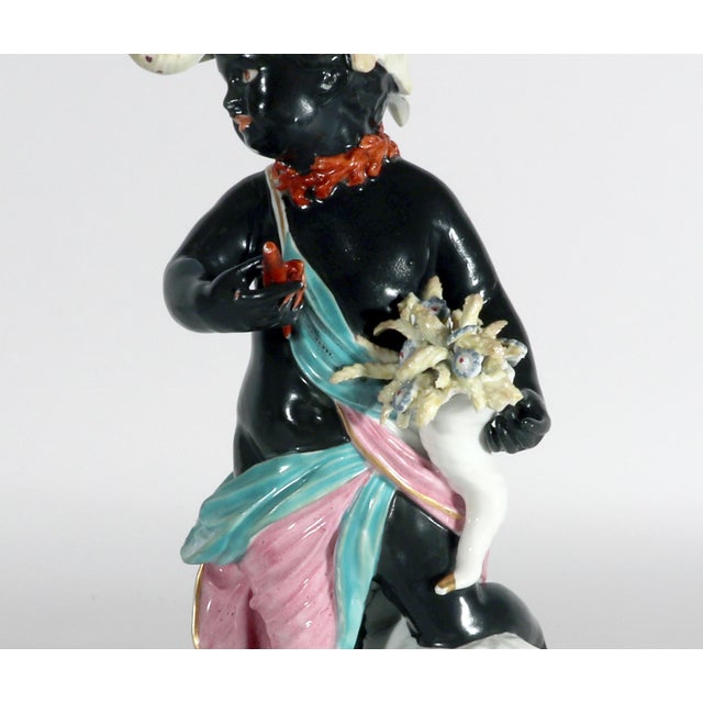 Derby Porcelain Figure of Africa, from the Four Quarters of the Globe, After the Chelsea Model by Joseph Willems Circa...