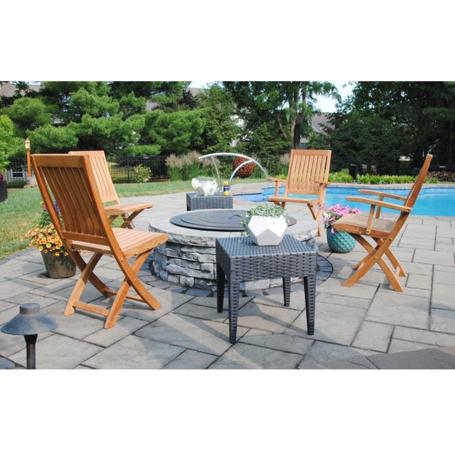 The Niagara Teak Crown Folding Arm Chair is suitable for use either indoors or outdoors. Beautifully crafted from solid...