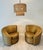 Contemporary Pair of Schnadig for Havertys Contemporary Barrel Swivel Chairs in Toasted Maize Made in U S A For Sale - Image 3 of 14