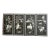 Set of Four Chinese Japonisme Black Lacquer Panels With Dimensional Mother-of-Pearl Inlay, Figural Pastoral Scenes For Sale