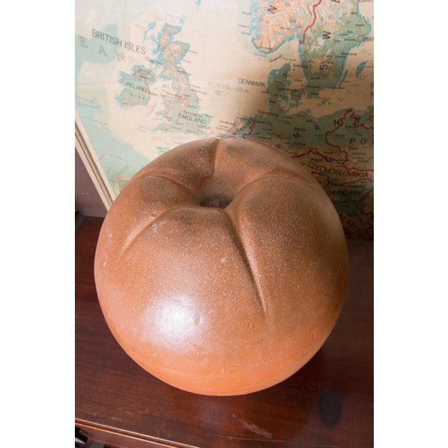 Vintage Large Terra Cotta Peach For Sale - Image 4 of 7