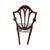 English Vintage Shield Back Armchair in Blithfield Floral Fabric For Sale - Image 3 of 5