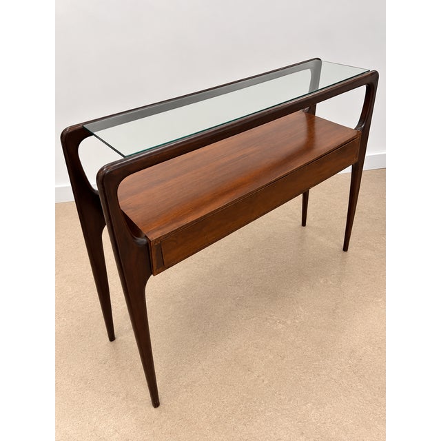 Metal Console Table attributed to Gio Ponti for Vittorio Dassi, 1950s For Sale - Image 7 of 9
