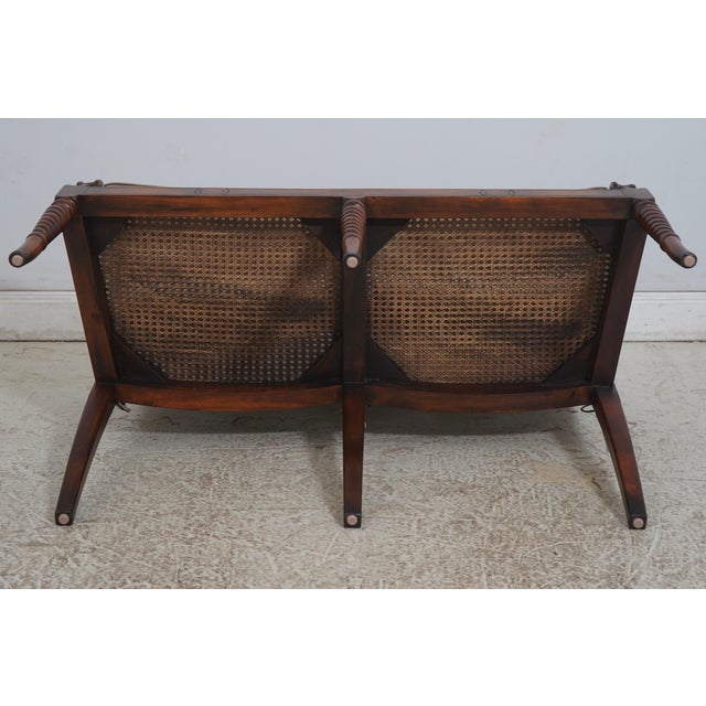 Theodore Alexander Regency Style Cane Back Settee For Sale - Image 18 of 18