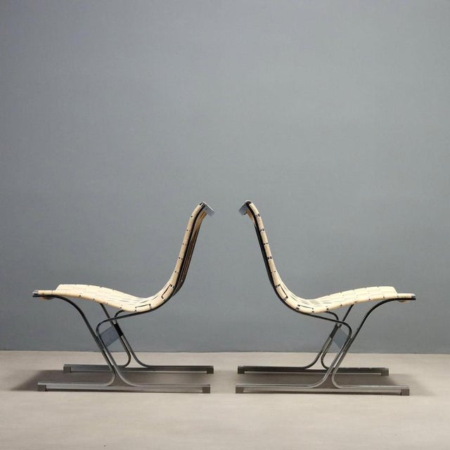 PLR 1 Lounge Chairs by Ross Littell for ICF, Set of 2 For Sale - Image 3 of 9