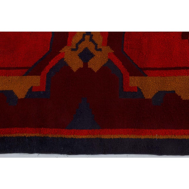 Textile Doris Leslie Blau Vintage Dutch Art Deco Rug For Sale - Image 7 of 8