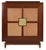 French Bar Cabinet in Mahogany and Leather attributed to Rousseau Eet Lardin, 1940s For Sale - Image 12 of 12