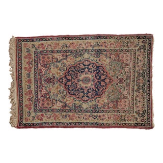 Antique Kerman Rug Mat - 2' X 2'11" For Sale