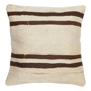 20"x20" Vintage Kilim Cushion Cover. Hemp Accent Pillow. Throw Pillow Cover For Sale