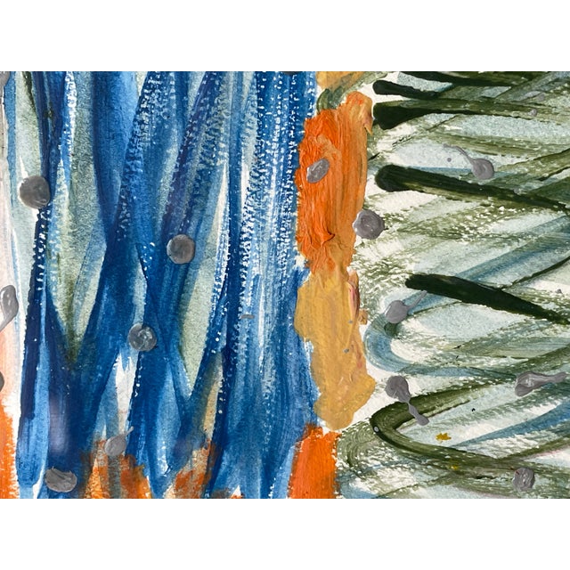 Red Contemporary Abstract Mini Mixed Media Mariana Shulga - Set of 4 For Sale - Image 8 of 11