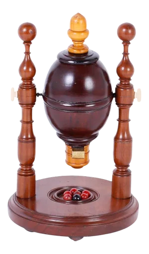 19th Century British Colonial Wood Counter Game