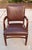 1990s Set of 4 Vintage 1990s Gunlocke Georgian Style Brown Vinyl Armchairs For Sale - Image 5 of 18