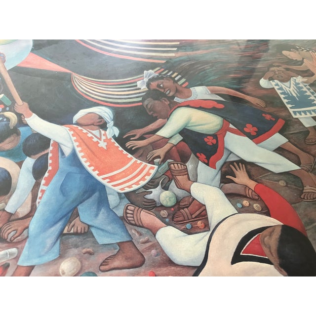 Vintage Diego Rivera Museum Exhibit Poster "Pinata" Mexico City For Sale - Image 4 of 11