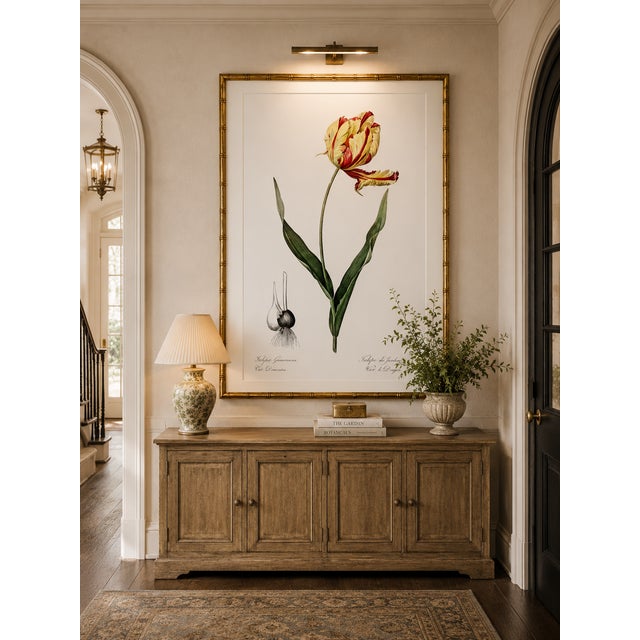 Didier's Tulip by Redouté, Vintage Botanical Art Print, 24" X 36" For Sale - Image 10 of 12