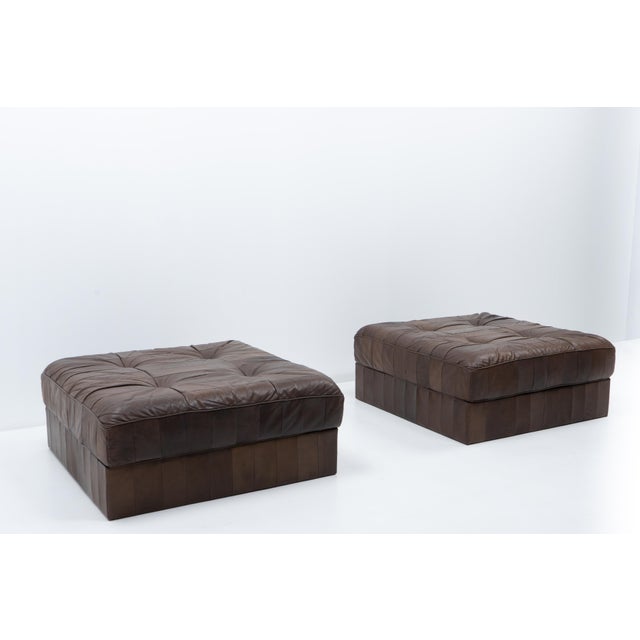 1970s DS 88 Patchwork Leather Elements from de Sede, Switzerland, 1970s, Set of 2 For Sale - Image 5 of 16