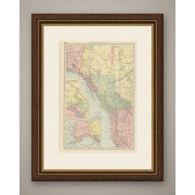 An antique map of Alaska drawn up while the Klondike rush was still news, this sheet is numbered 360 in Rand McNally's...