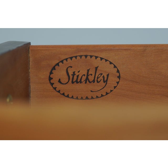 Stickley 1 Drawer Oval Mahogany Lamp Table For Sale - Image 16 of 18