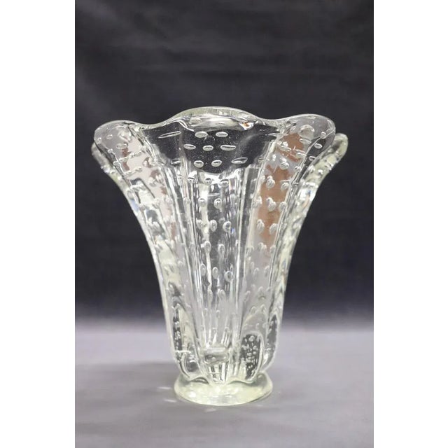 Murano Glass Vase attributed to Ercole Barovier for Seguso, 1950s For Sale - Image 7 of 9