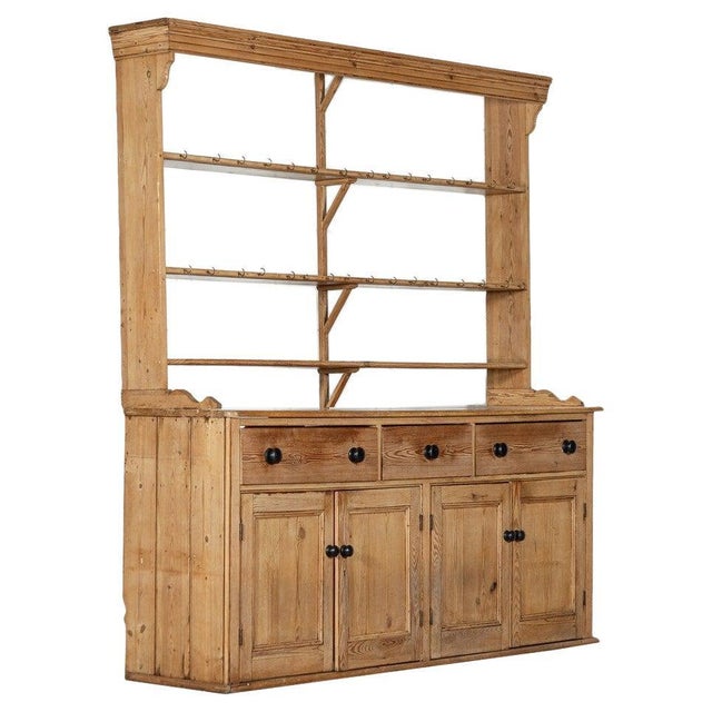 Large 19th Century English Pine Dresser, 1870s For Sale - Image 17 of 17