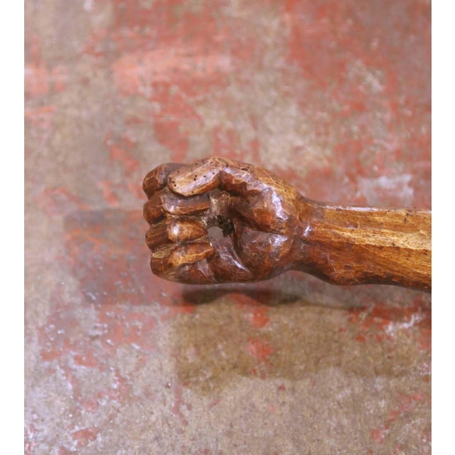 Mid-17th Century French Baroque Walnut Crucifix Corpus Wall Sculpture For Sale - Image 15 of 15