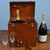 Vintage Leather Hamper Champagne and Wine Picnic Box For Sale - Image 4 of 10