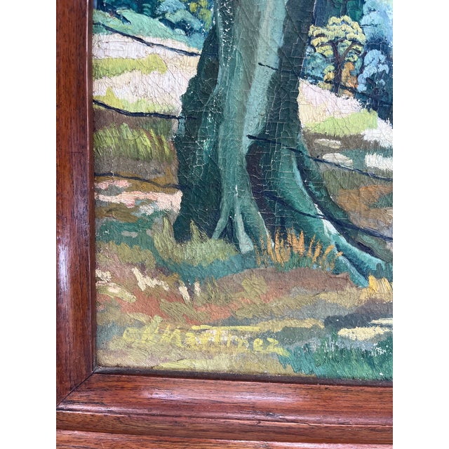 Early 20th Century Californian Impressionist Signed Plain Air Landscape Painting. For Sale - Image 5 of 8