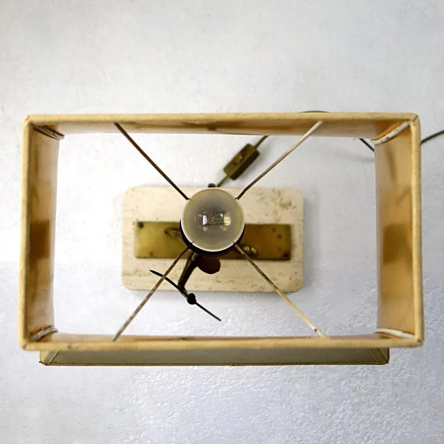 Vintage Neoclassical Marble Foot Table Lamp with Egyptian Warrior For Sale - Image 11 of 17