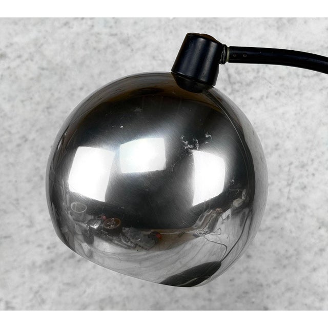 1970s Mid-Century Space Age Chrome Eyeball Desk Lamp For Sale - Image 5 of 9