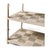 Wood English Three-Tier Washed Console Table For Sale - Image 7 of 9