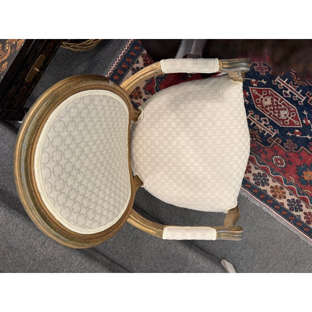 Textile 1920s Louis XVI Side Chair W/ Designers Fabric For Sale - Image 7 of 7