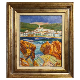 Avel, Cadaques, 2023, Oil on Canvas, Framed For Sale