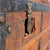 Antique Dome-Top Wooden Trunk With Original Iron Hardware and Patina, Late 19th Century For Sale - Image 12 of 15